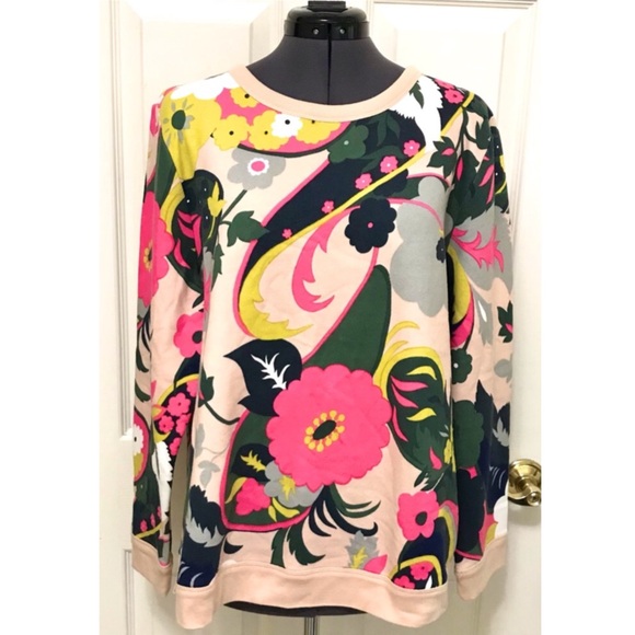 Talbots Tops - NWT Talbots Vibrant Paisley Crewneck